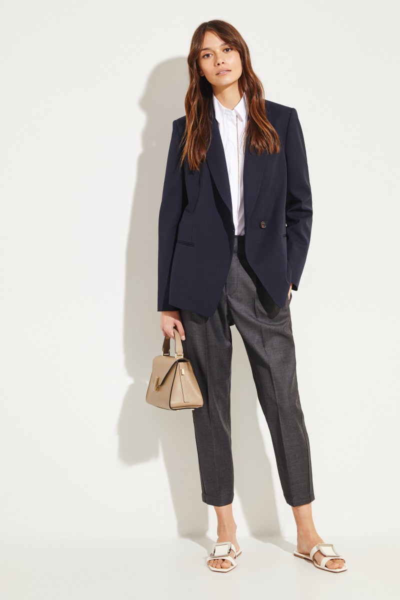 Brunello Cucinelli Klassische Bluse mit Perlenverzierung Weiß