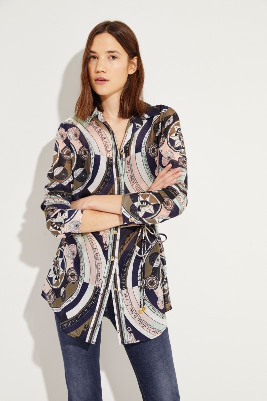 Gemusterte Bluse 'Brigitte' Multi