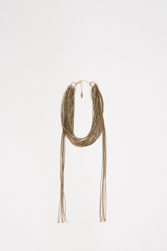 Brunello Cucinelli Kette mit Details Gold