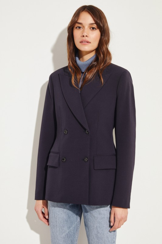 Woll-Blazer 'Hazel' Marineblau