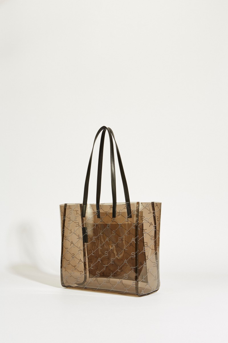 Tasche 'Tote Small' mit Monogramm Grau