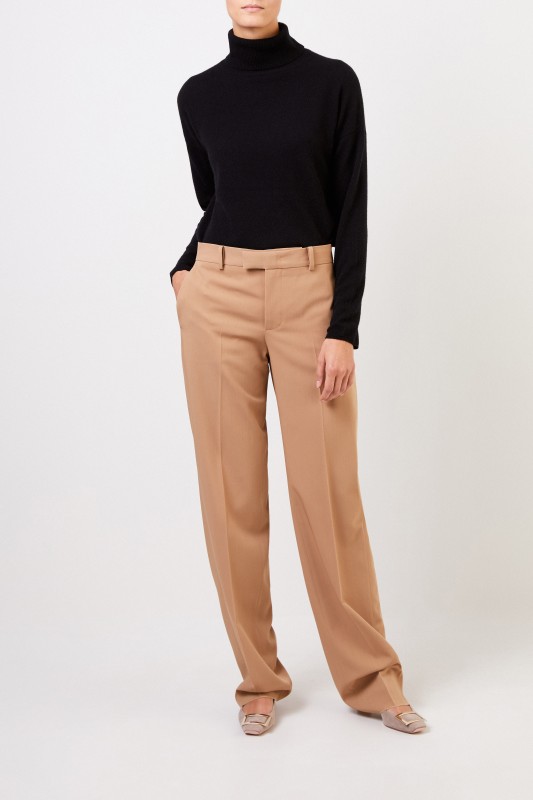 Iris von Arnim Cashmere-Pullover 'Cinja' mit Rollkragen Schwarz
