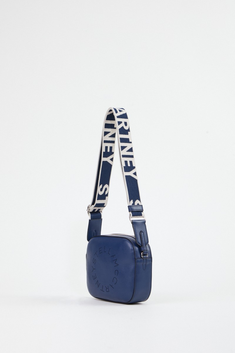 Stella McCartney Umhängetasche 'Mini Camera Bag' Marineblau