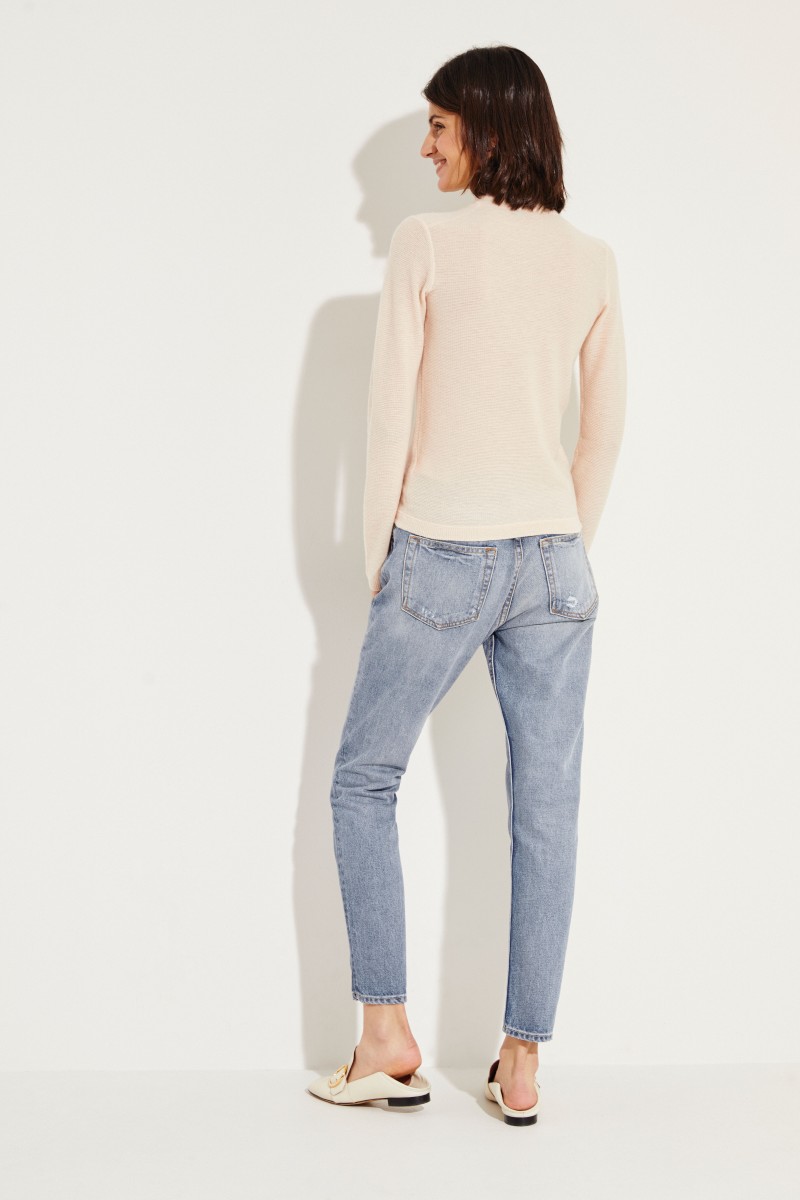 Woll-Cashmere-Pullover Rosé