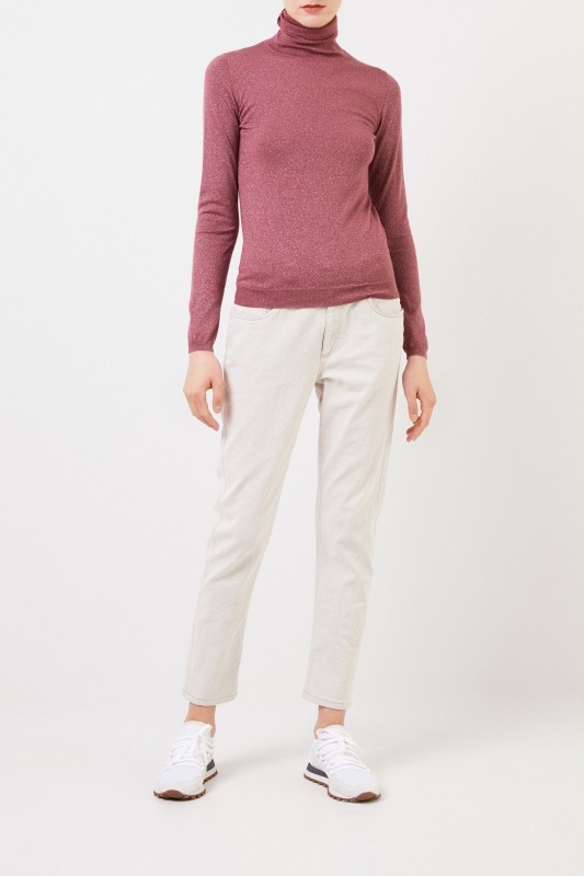 Brunello Cucinelli Klassische Jeans Creme
