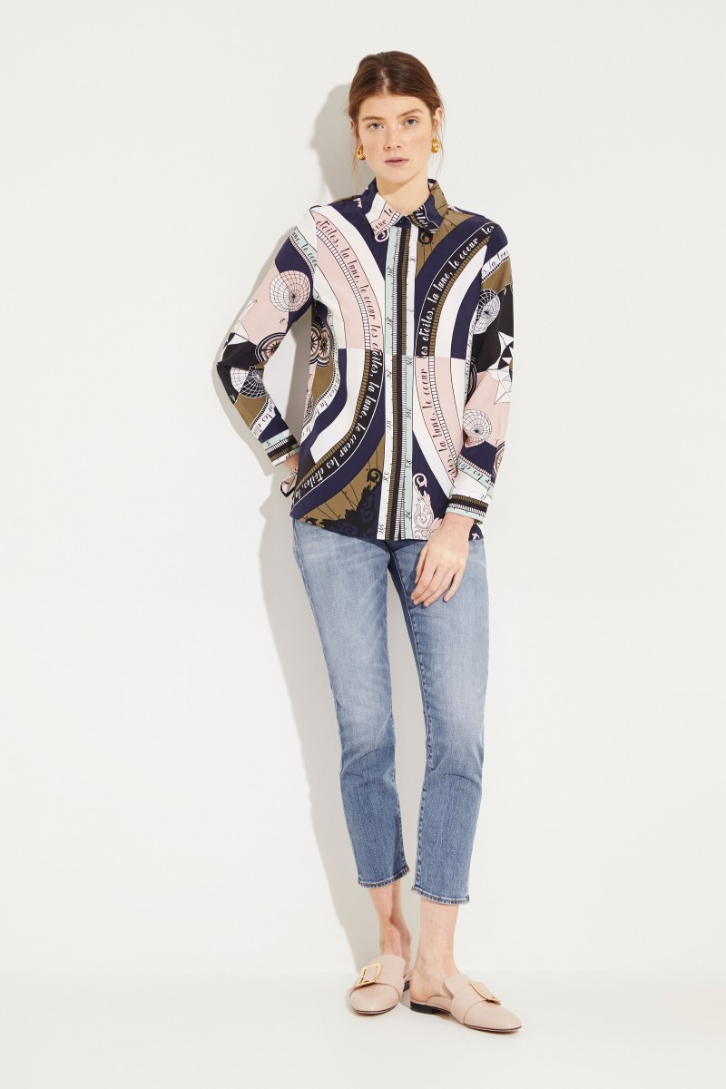 Seiden-Bluse 'Sienna' mit Print Multi