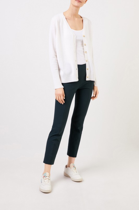 Allude Cashmere-Cardigan Weiß
