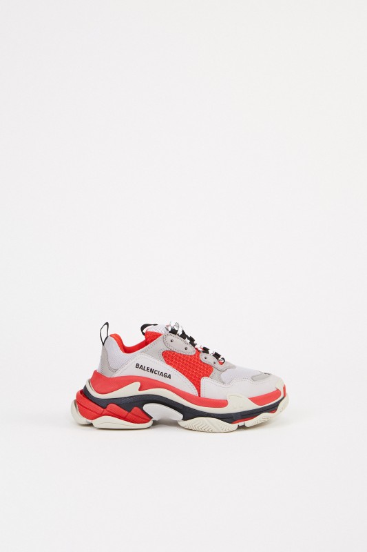 Balenciaga Sneaker 'Triple S' Rot/Grau