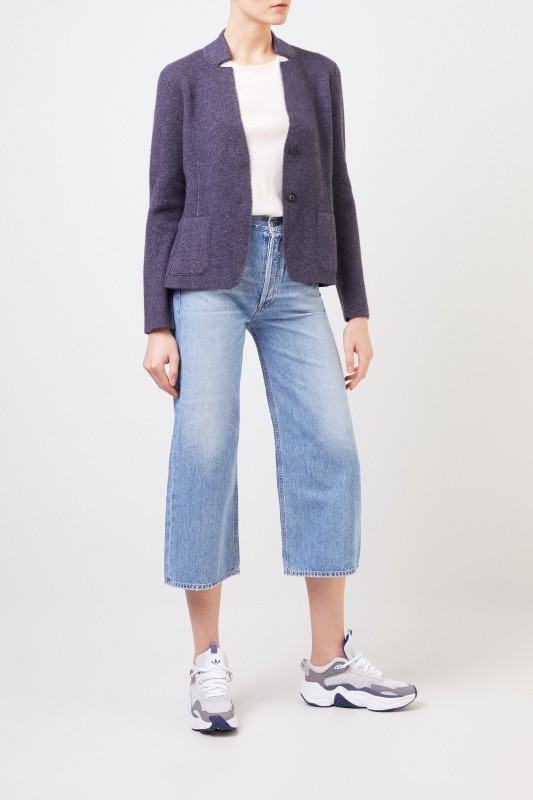 Iris von Arnim Doubleface Cashmere-Blazer 'Pacita' Blau