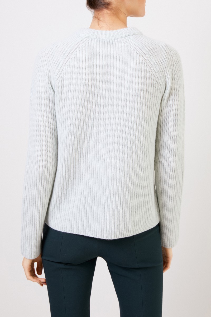 Vince Klassischer Cashmere-Pullover Mint