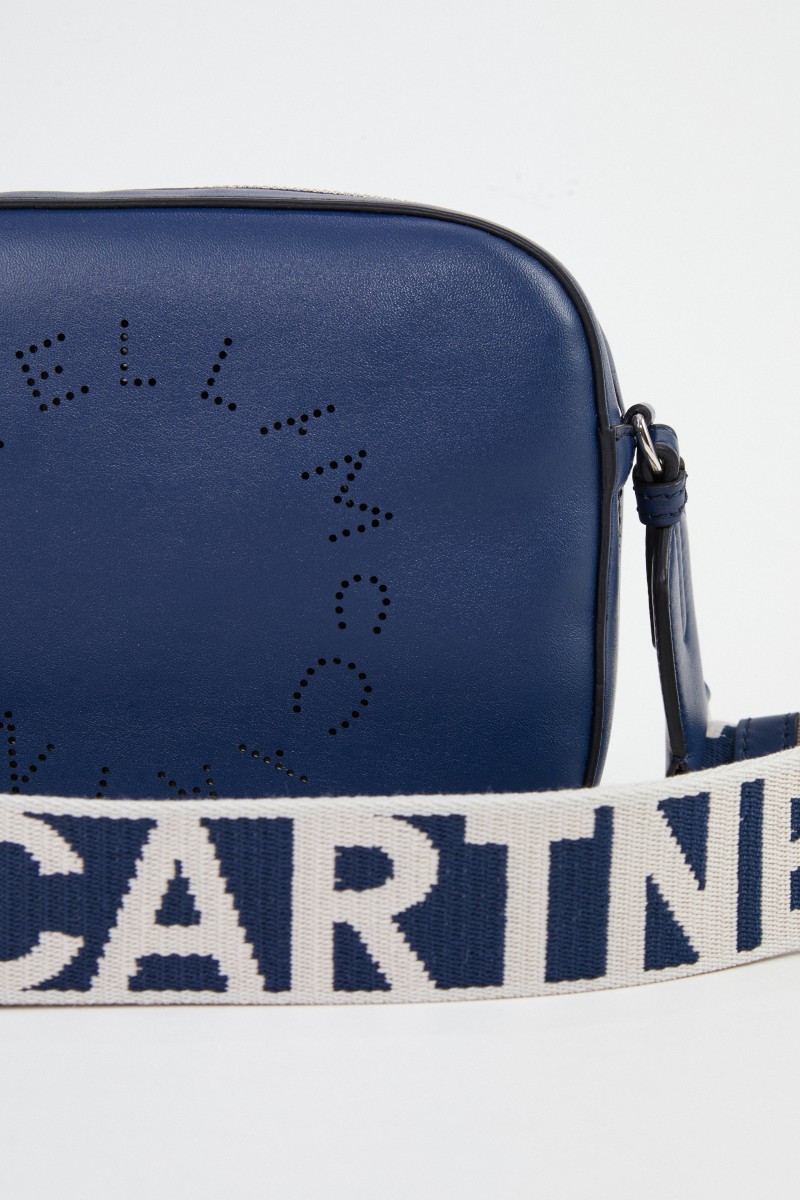 Stella McCartney Umhängetasche 'Mini Camera Bag' Marineblau