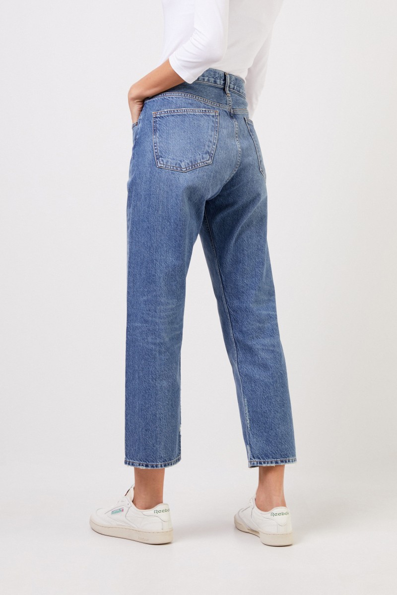 High Rise Jeans ' Parker' Blau