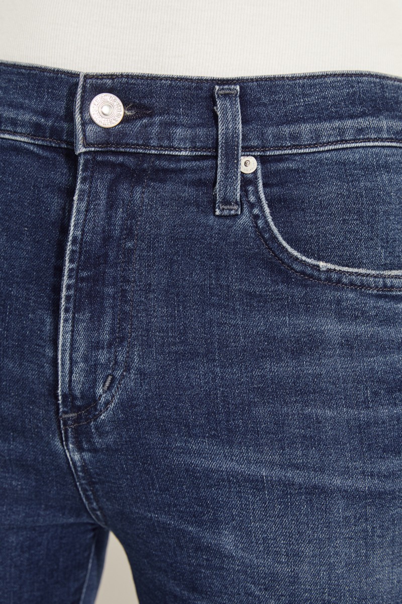 High-Rise Skinny-Jeans 'Harlow' Blau