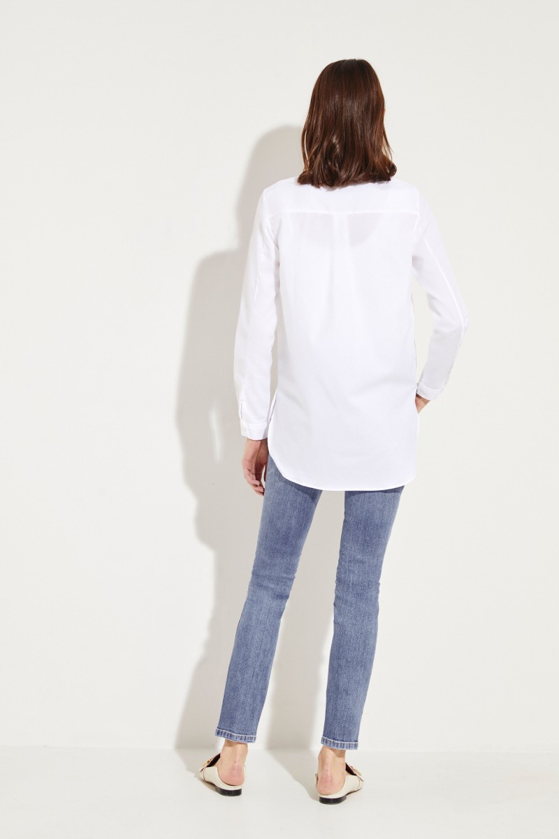 Klassische Bluse 'Salome' Weiß
