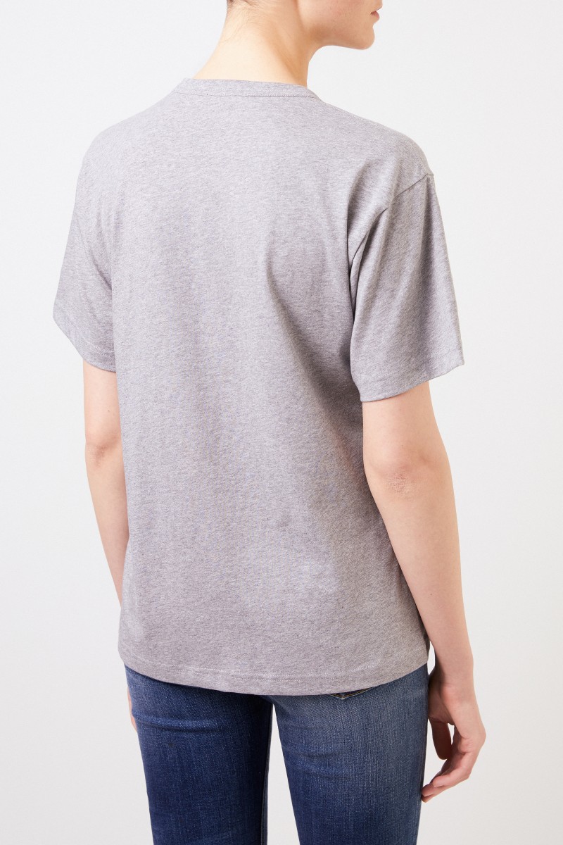 Acne Studios T-Shirt 'Nash Face' Grau