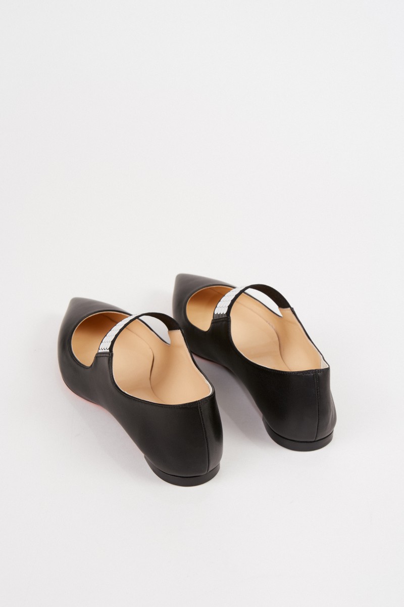 Christian Louboutin Flats mit Pailletten-Details Schwarz