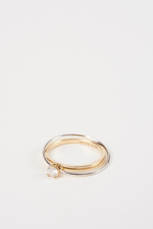 Delfina Delettrez Ring 'Two In One' mit Diamant Gold