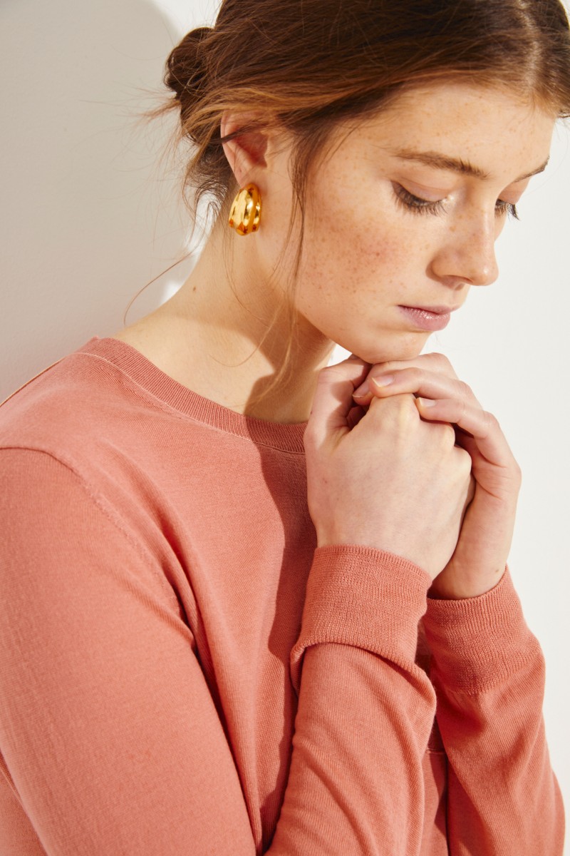 Woll-Pullover Rosenholz