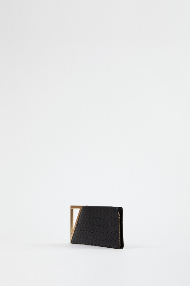 Bottega Veneta Clutch 'BV Rim' Schwarz