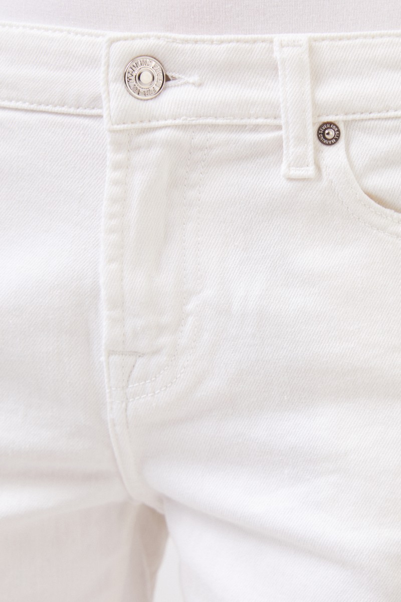 Klassisches Jeans-Shorts Weiß