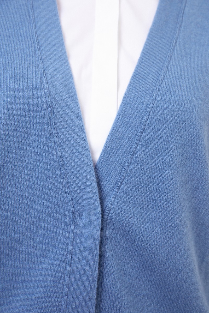 Brunello Cucinelli Cashmere Cardigan Blau