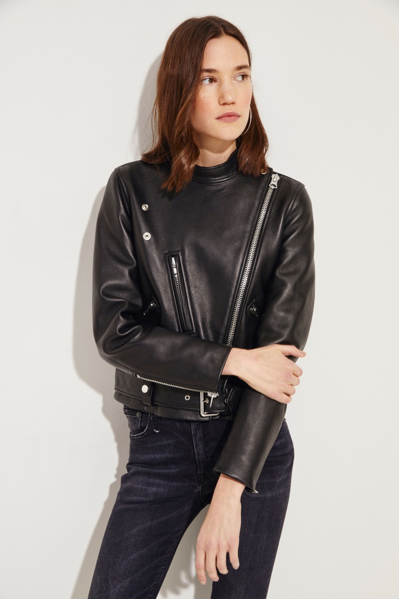 Lederjacke 'Lewis' Schwarz