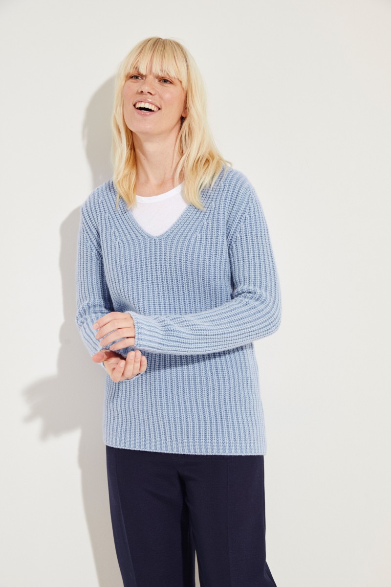Cashmere-Pullover 'Madita' Blau