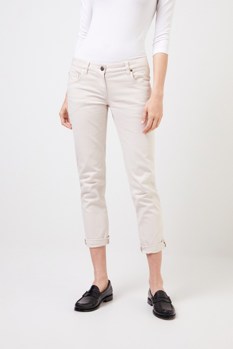 Brunello Cucinelli Klassische Jeans Beige