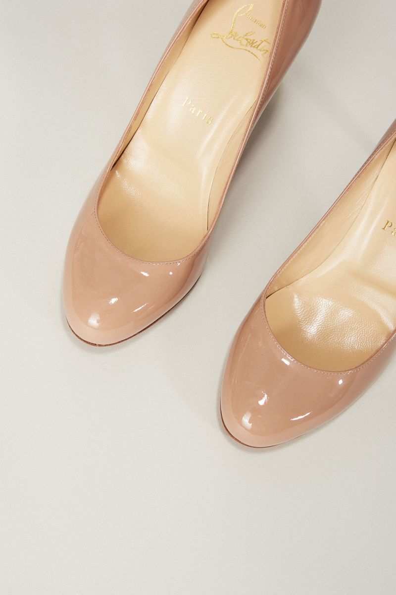 Lackleder-Pump 'Fifille 85' Nude