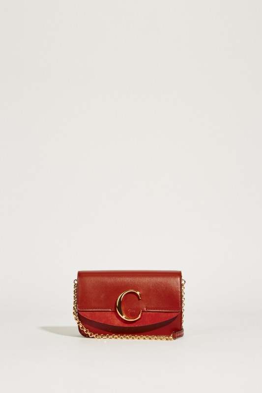 Umhängetasche 'Chloé C Mini' Sepia Brown
