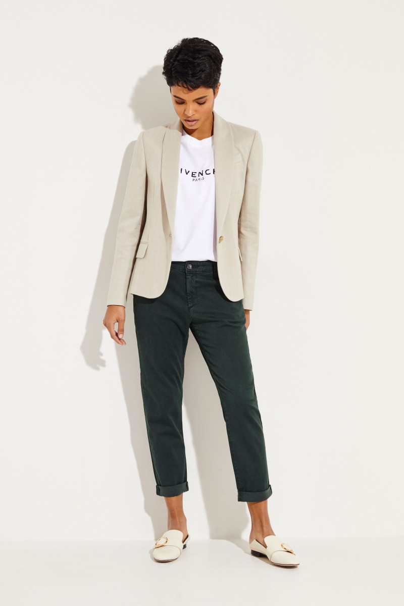 Oversize T-Shirt mit Logo Weiß