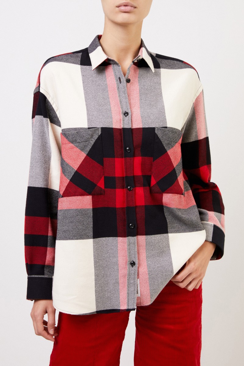 Woolrich Flannel Shirt mit Karomuster Rot/Multi