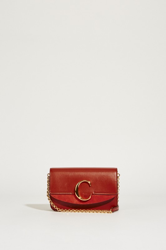 Umhängetasche 'Chloé C Mini' Sepia Brown